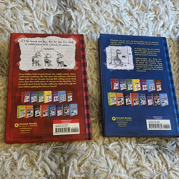 Diary of a Whimpy Kid set of 3 Pristine Books. READ ONCE!! Super clean. - Picture 5 of 10